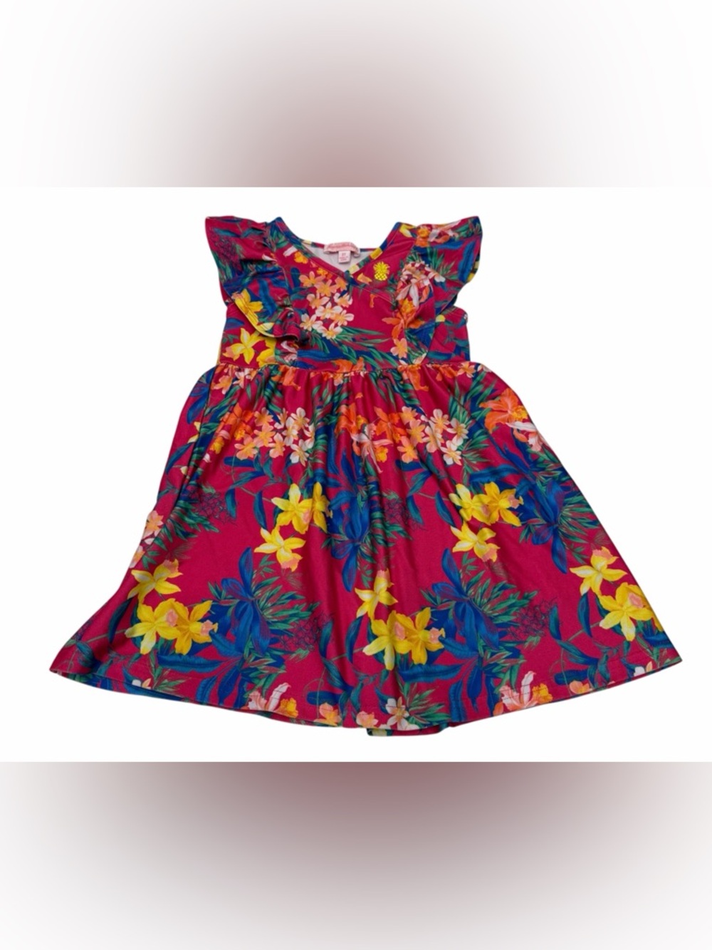 Tommy Bahama Girl Dress Flowers Print Size 3T